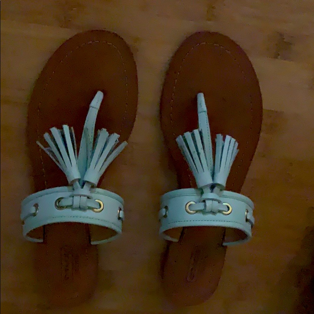 Coach   Mint green sandal.  Very comfortable !!